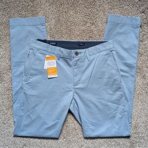 NWT J Crew Mens Flex Slim Fit Pant Sz 29×32 Light Blue Chino